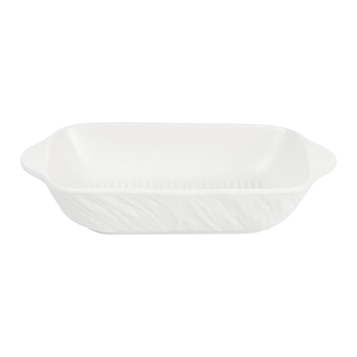 Auflaufform Ruki - S Weiss - Weiss, Konventionell, Keramik (19.5/13.1/4.5cm) - Mömax