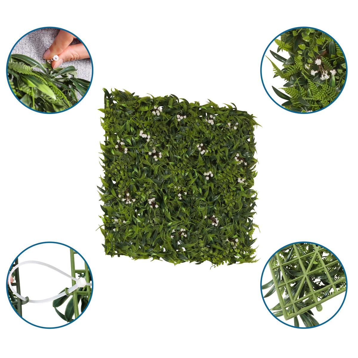 Panel Za Rastline More Green I - zelena, Basics, umetna masa (50/50/4cm) - MID.YOU