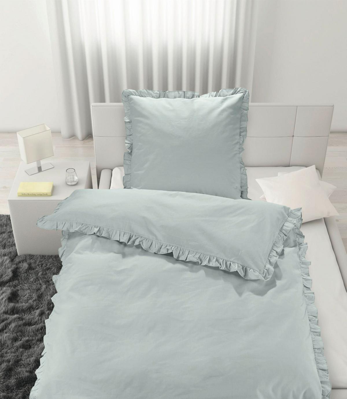 Lenjerie de pat Ruschen, cca. 140x200/50x70 cm - Romantik / Landhaus, textil (140cm) - Modern Living