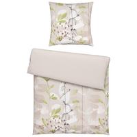 Bettwäsche Laola Beige/Grün ca. 135x200cm - Beige/Grün, ROMANTIK / LANDHAUS, Textil (135/200cm) - Mömax