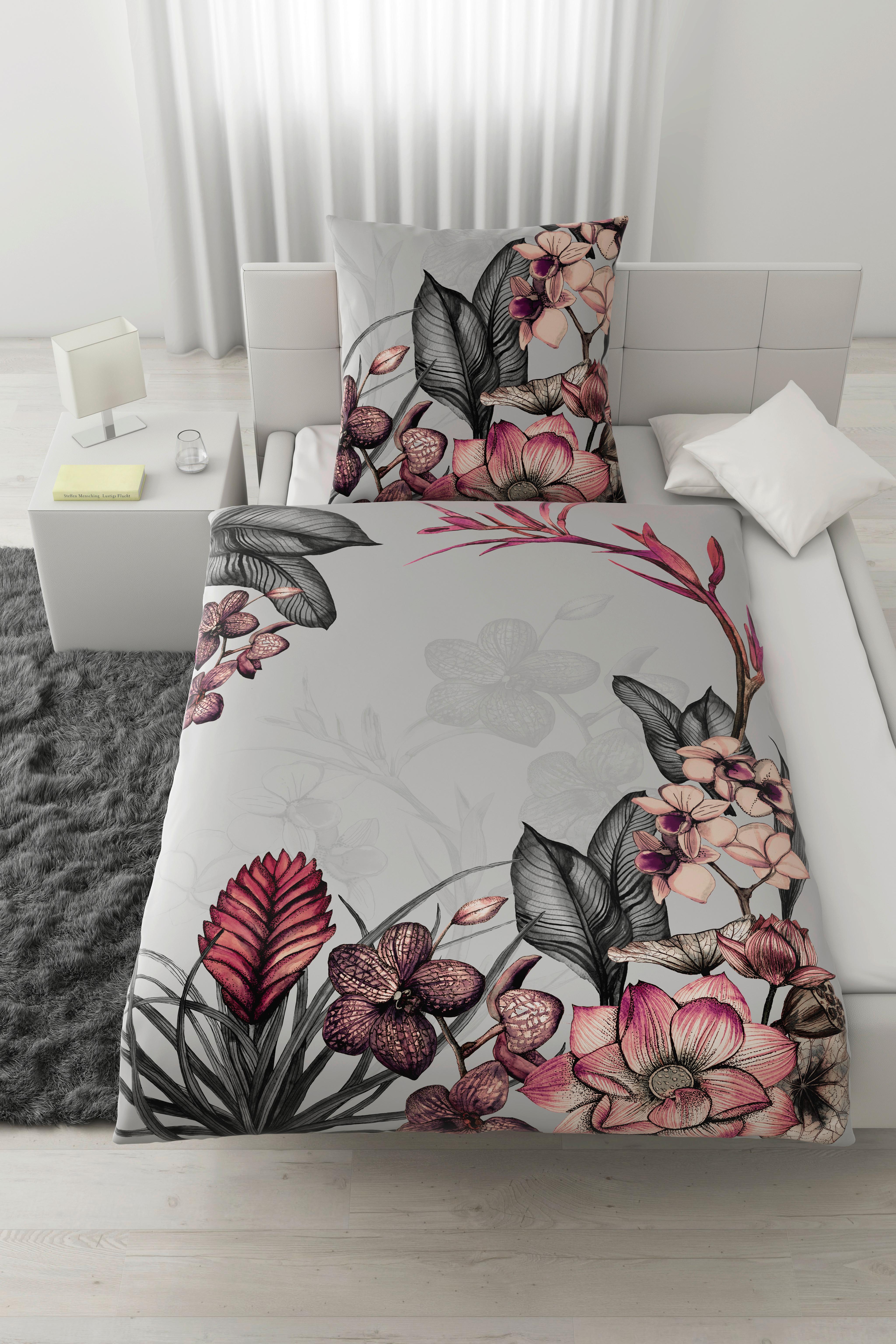 Bettwäsche Cartaxo Grau ca. 135x200cm - Grau, LIFESTYLE, Textil (135/200cm) - Modern Living