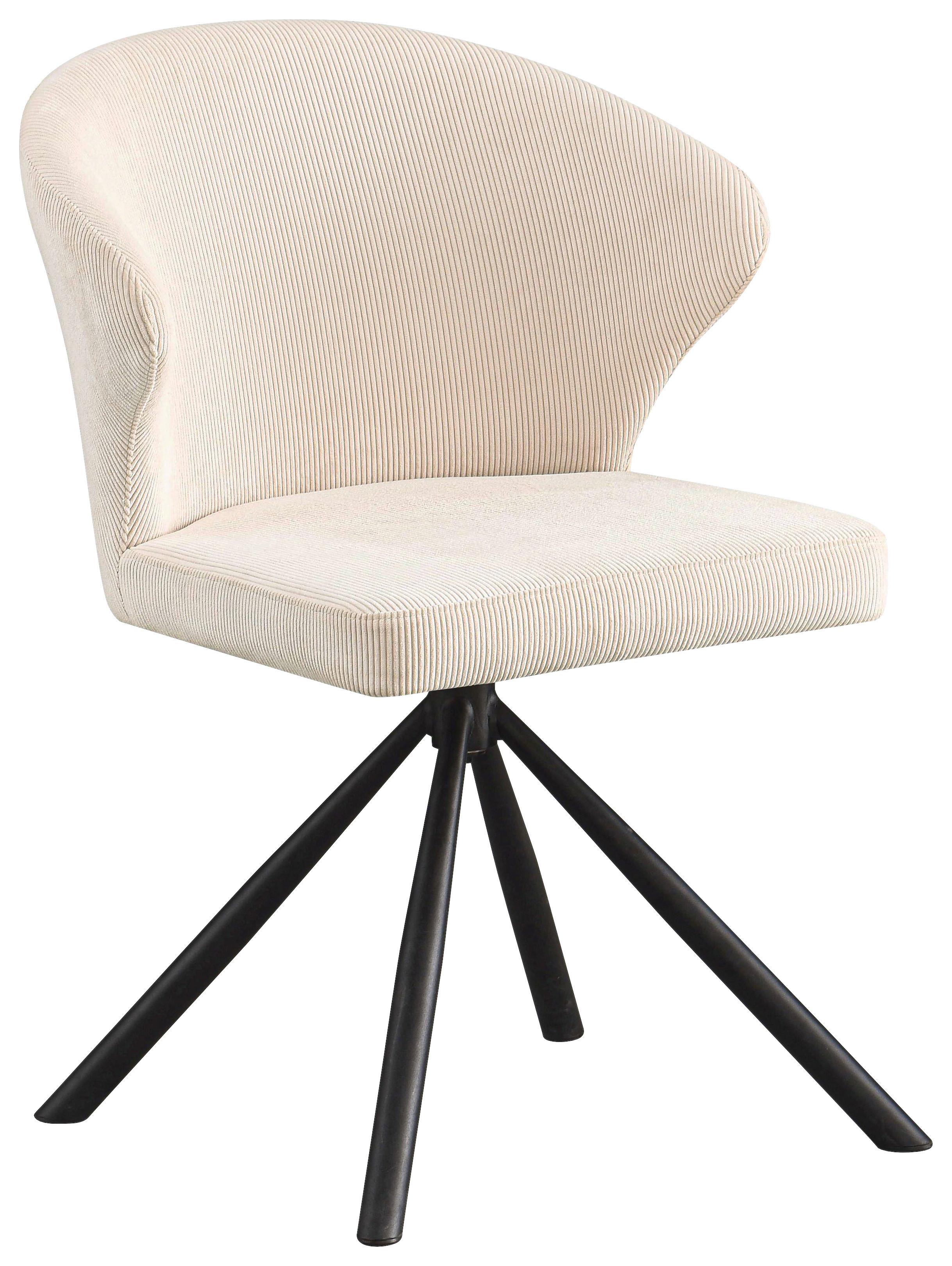 Scaun JANA - bej/negru, Lifestyle, metal/textil (55/81,5/58cm) - Based
