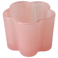 Teelichthalter Fiona I Hellrosa - Hellrosa, Basics, Glas (7,5/6cm) - Mömax
