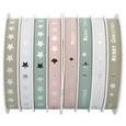 Geschenkband Glossy Verschiedene Farben - Silberfarben/Altrosa, KONVENTIONELL, Kunststoff (8,5/8,5/4cm)