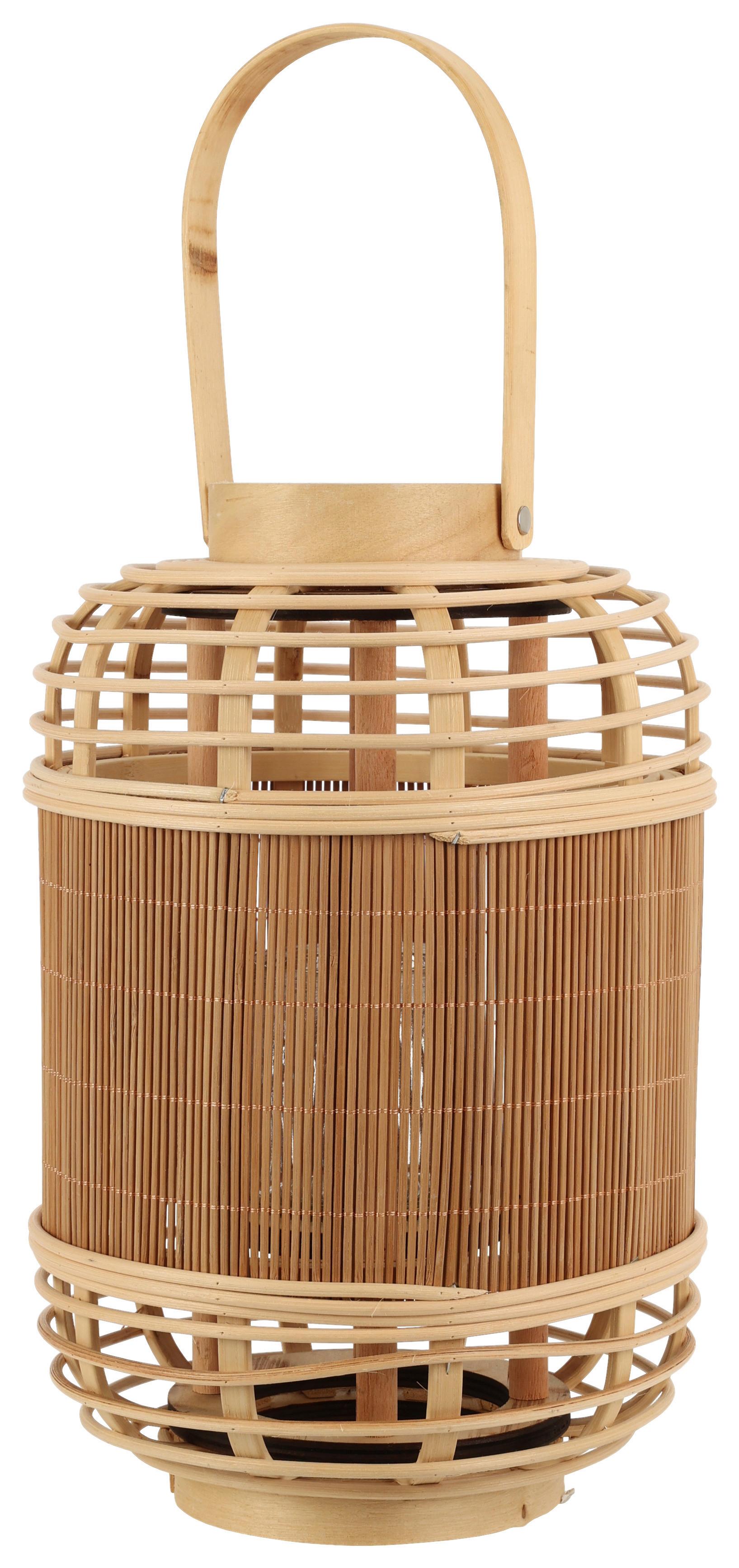 Lámpás Bamboo - natúr színű, Basics, fa (21/33cm) - Modern Living