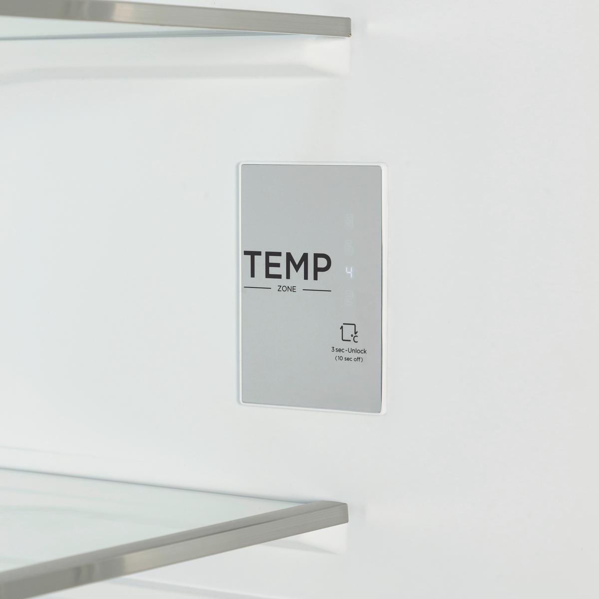 Kühl-Gefrier-Kombination EKMBMFNFE Schlepptürtechnik - Weiß, Basics, Glas/Kunststoff (54,0/178,5/51,0cm) - Mican