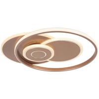 LAMPA SUFITOWA LED MARLIN - cappuccino, Modern, tworzywo sztuczne/metal (50/42/5,5cm) - Premium Living