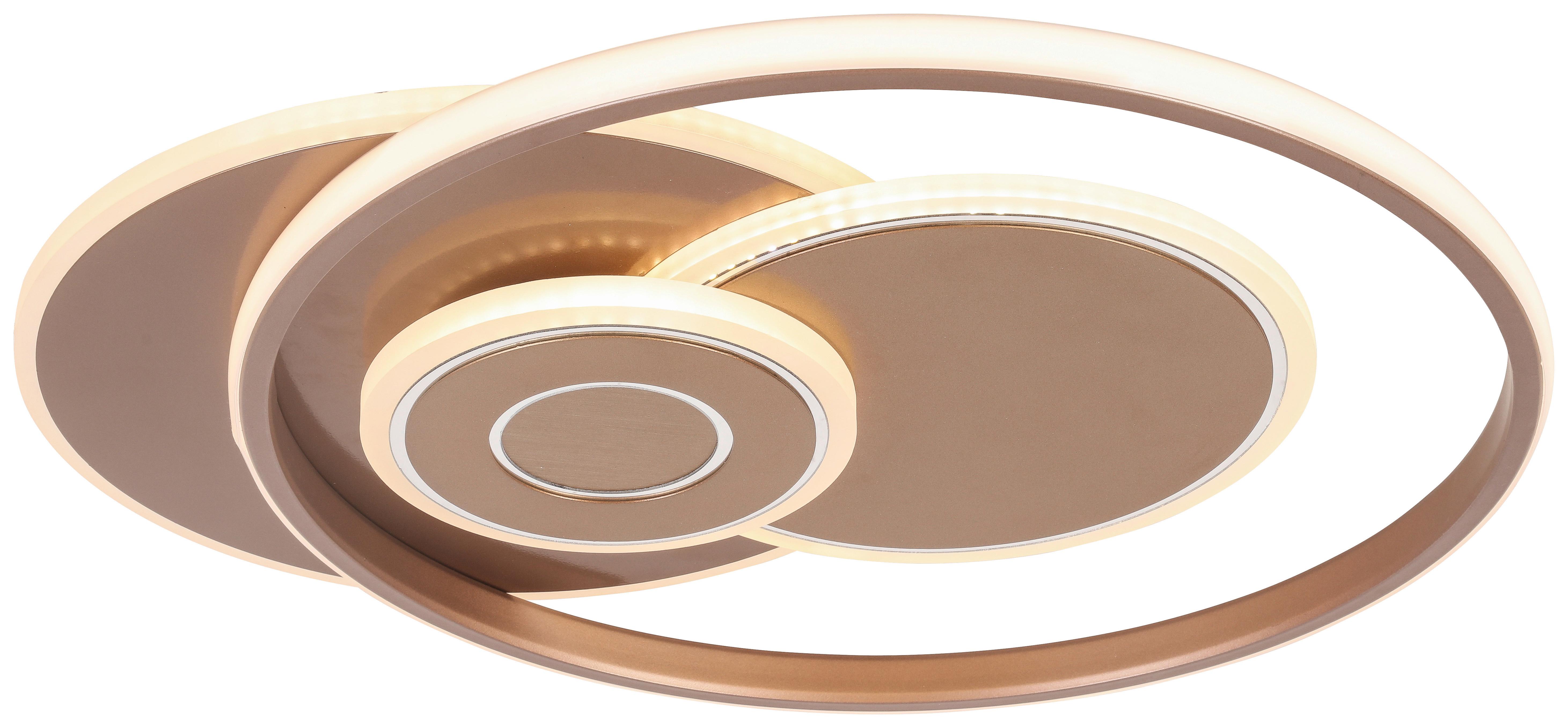 LED-TAKLAMPA MARLIN - cappuccino, Modern, metall/plast (50/42/5,5cm) - Mömax