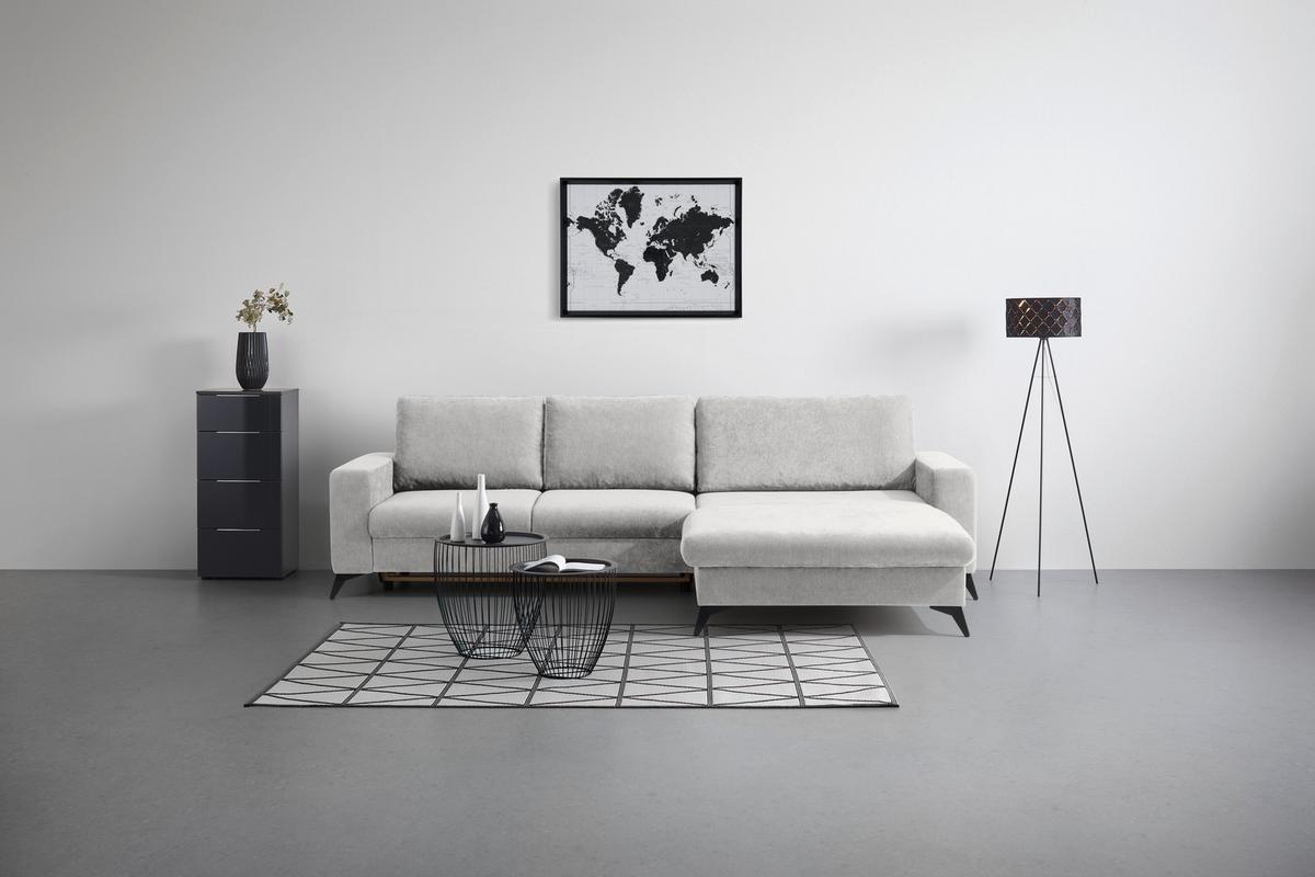 Coltar SUNNY - grej, Modern, textil (290/87/178cm) - Mömax