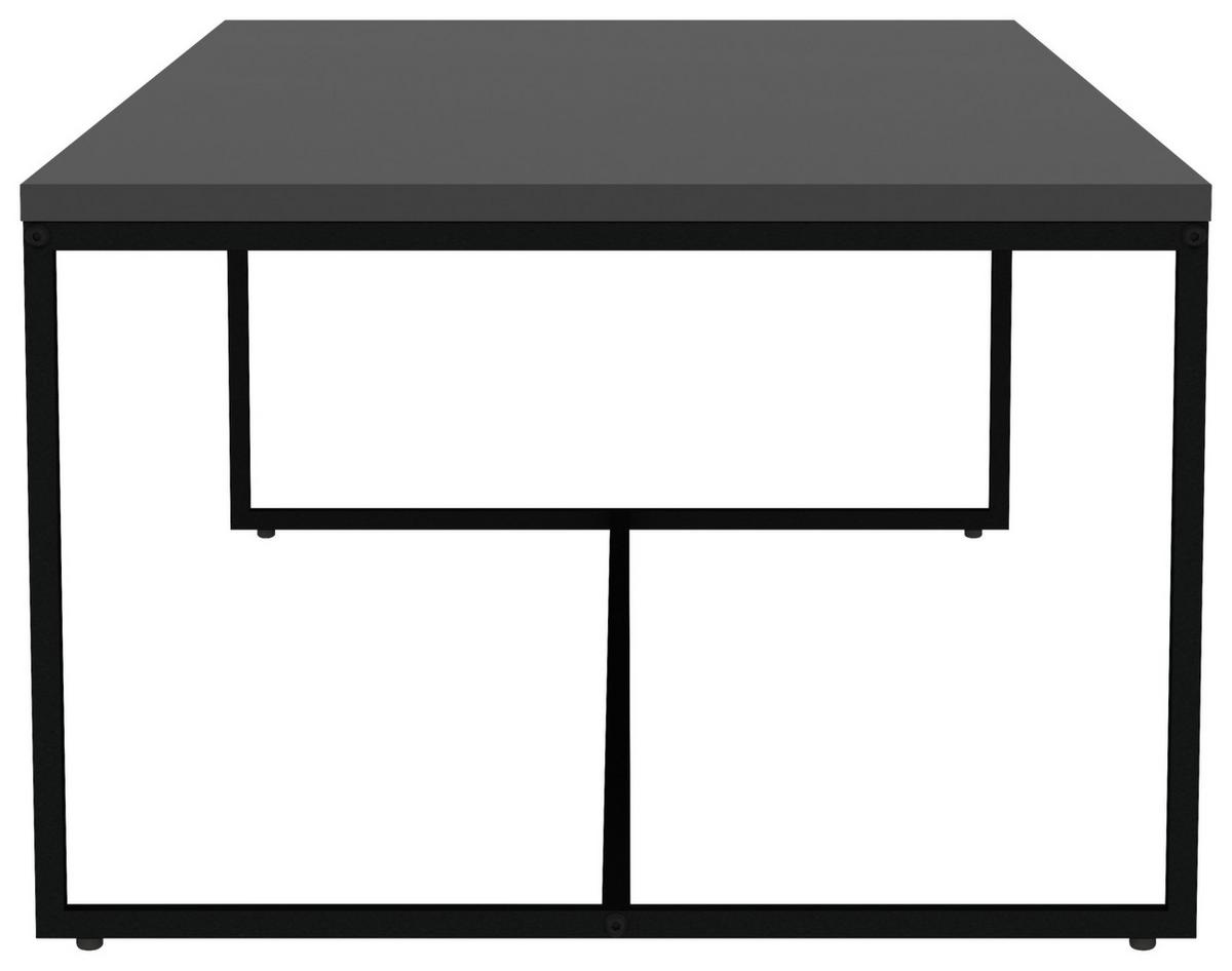 STOLIK KAWOWY LIPP - czarny, Design, materiał drewnopochodny/metal (120/60/40cm)