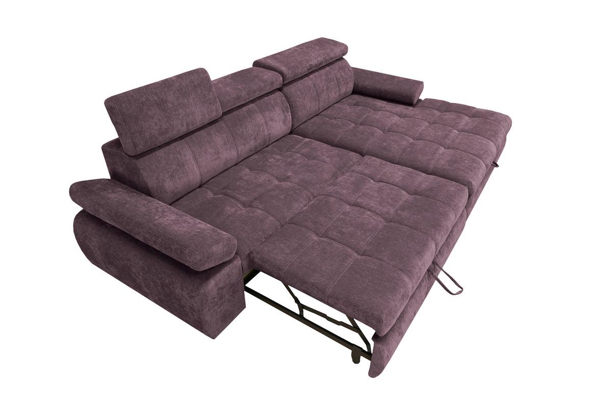 Kutna Garnitura Vegas - boje kupine/crna, Design, drvo/tekstil (294/173cm) - Modern Living
