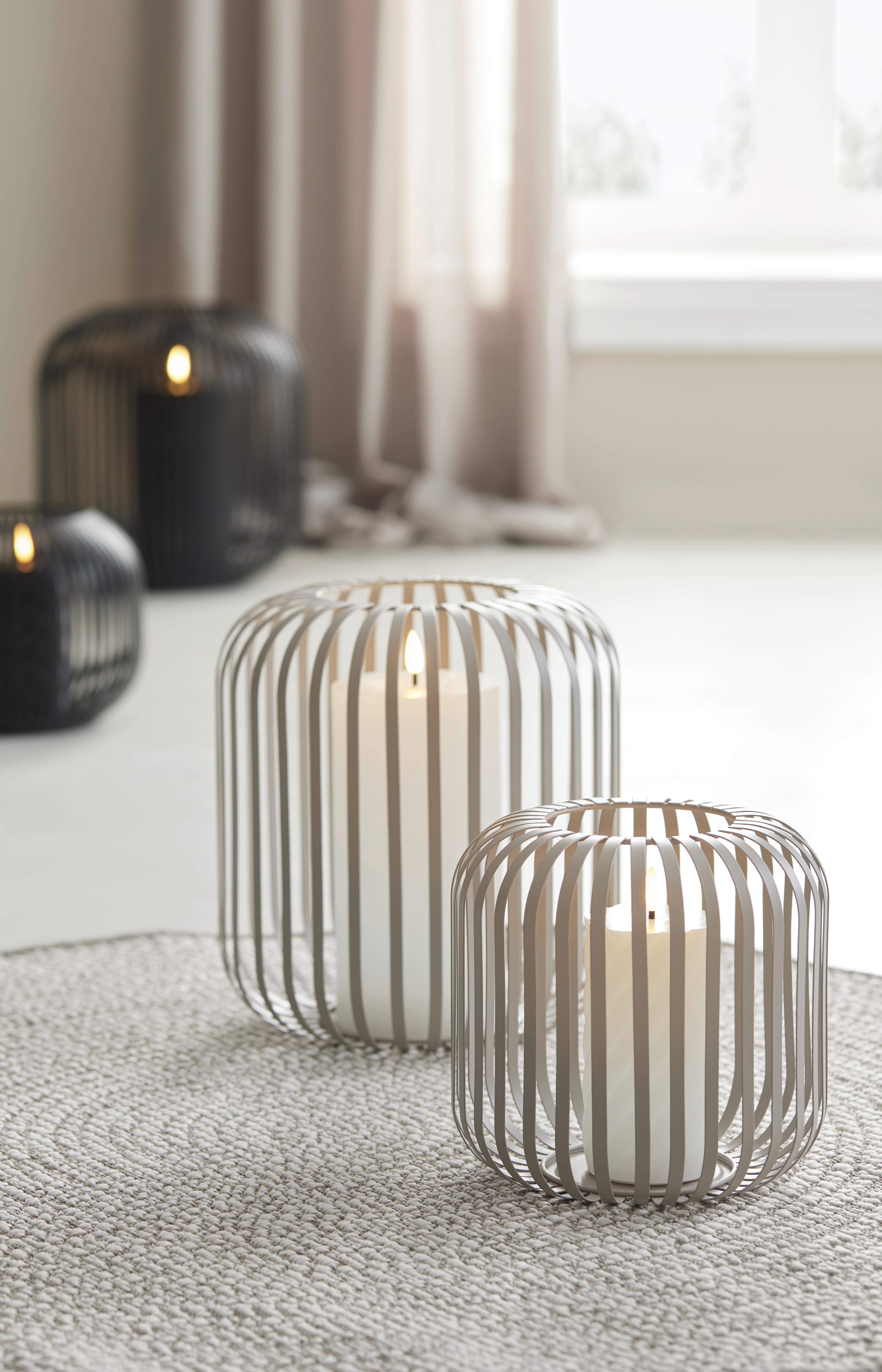 LYKTA JOLA - beige, Modern, metall/glas (19/18,5cm) - Mömax