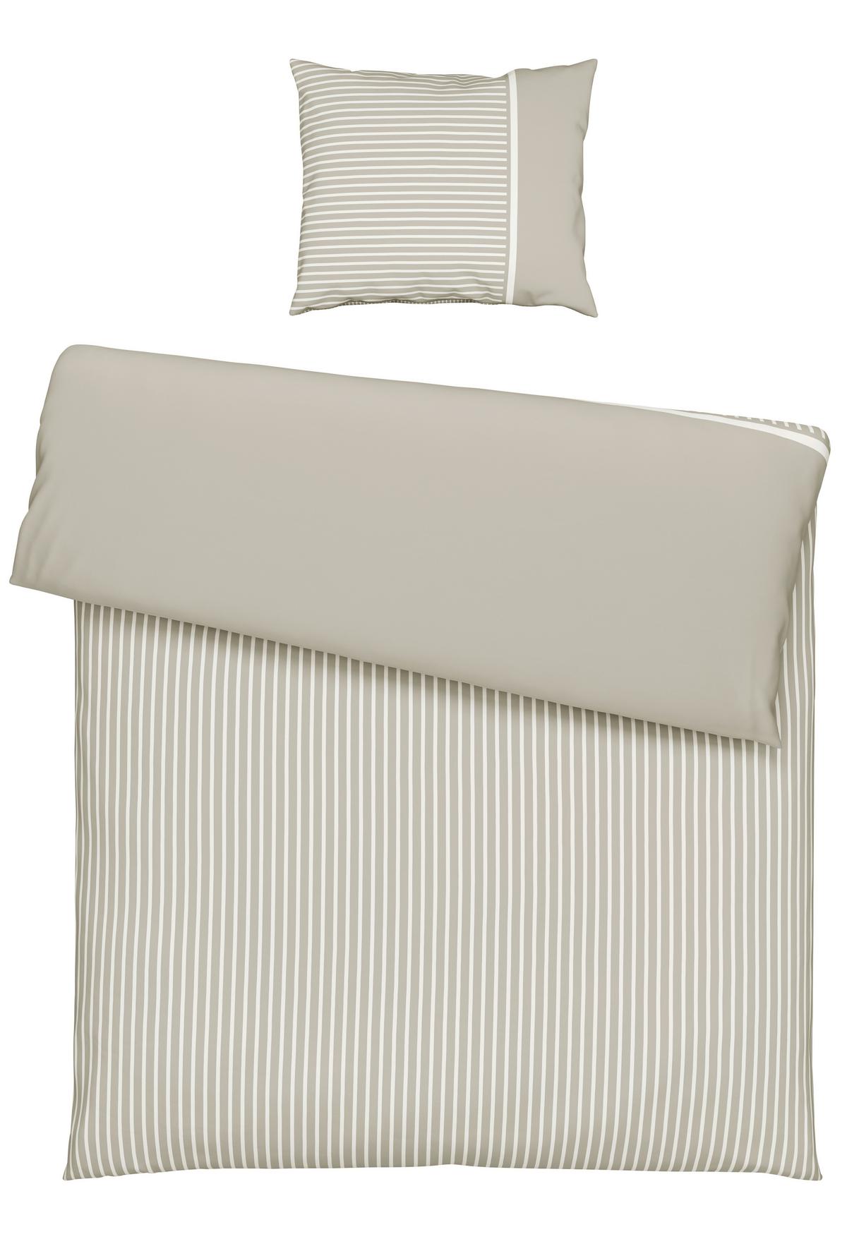 BETTWÄSCHESET JOHANNES - marron clair, Konventionell, textile (160/210cm) - Mömax