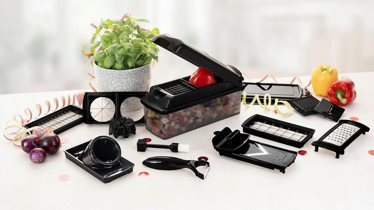 ZESTAW PRZYBORÓW KUCHENNYCH 08633 - czarny, Basics, tworzywo sztuczne/metal (28,5/13/11cm) - Genius