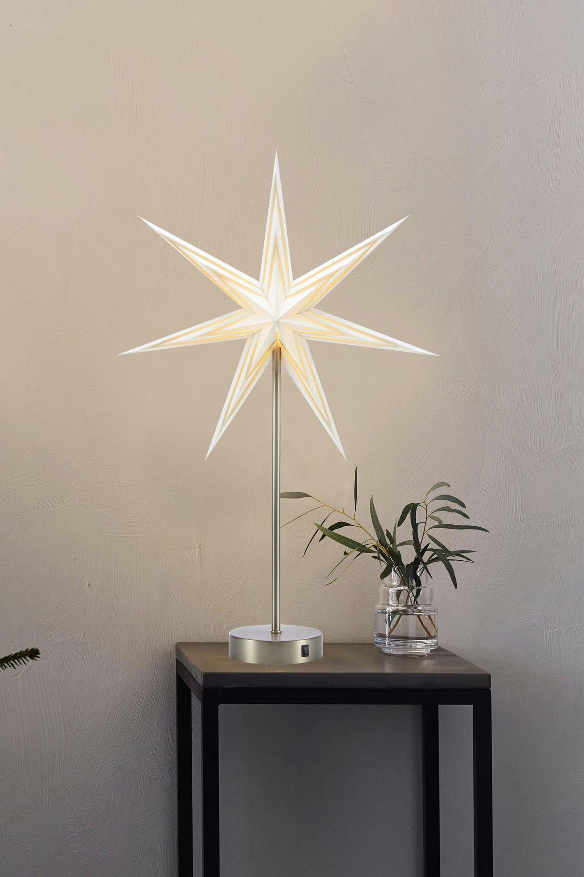 Dekostern Sarah Weiß max. 4,5 Watt - Weiß, Basics, Metall (12/45/63cm) - Markslöjd