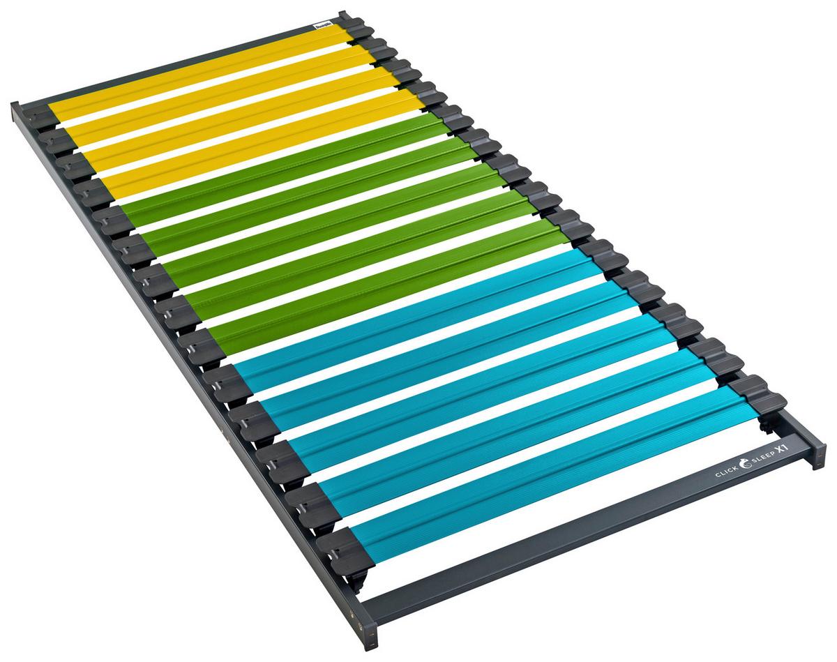 STELAŻ CLICK & SLEEP - antracytowy/zielony, Basics, tworzywo sztuczne (90/200cm)