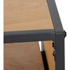 SKRIVBORD LENNY - svart/ekfärgad, Modern, metall/trämaterial (100/40/75.5-93.5cm) - Bessagi Home