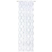 Fertigvorhang Orie in Weiss/Jadegrün ca.135x255cm - Jadegrün, Modern, Textil (135/255cm) - Modern Living