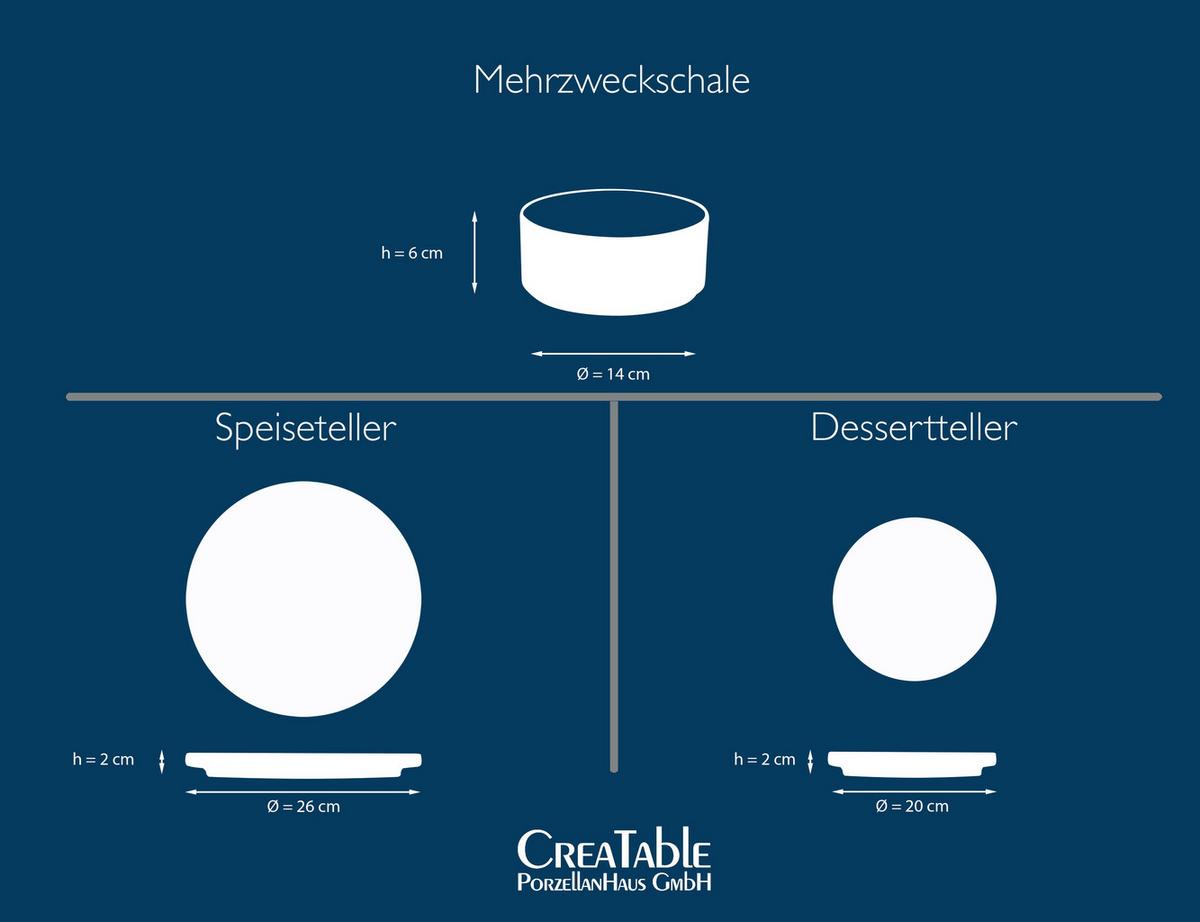 Tafelservice Futuro Schwarz, 12-teilig - Schwarz, Trend, Keramik (39/34/34null) - Connubia 