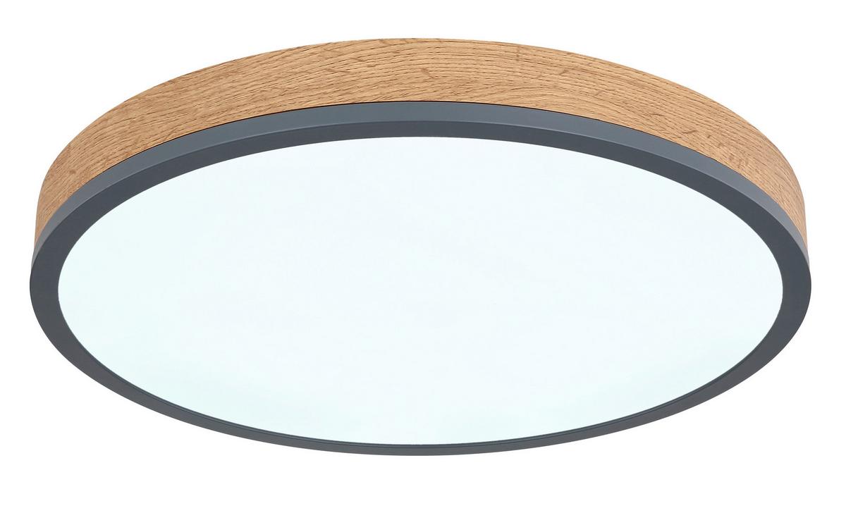 Stropna Led-svetilka Doro, S Sijalko - barve grafita/opal, Basics, kovina/umetna masa (45/8,5cm) - Globo