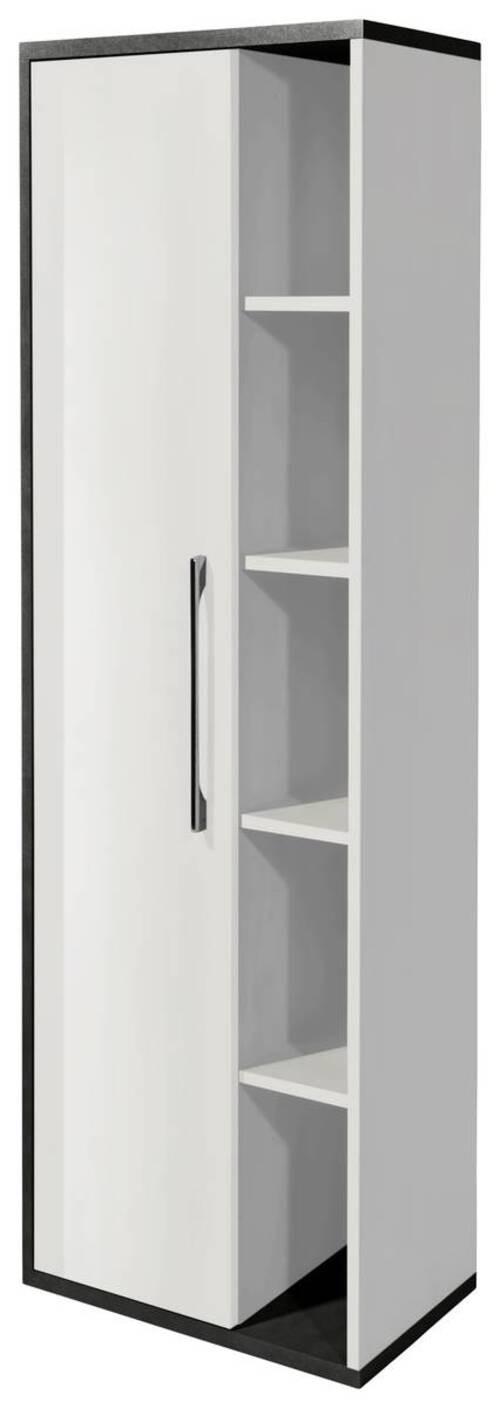 Hängeelement in Anthrazit/Weiß - Weiß Hochglanz/Anthrazit, MODERN, Holzwerkstoff/Kunststoff (50/160/31cm) - Mömax