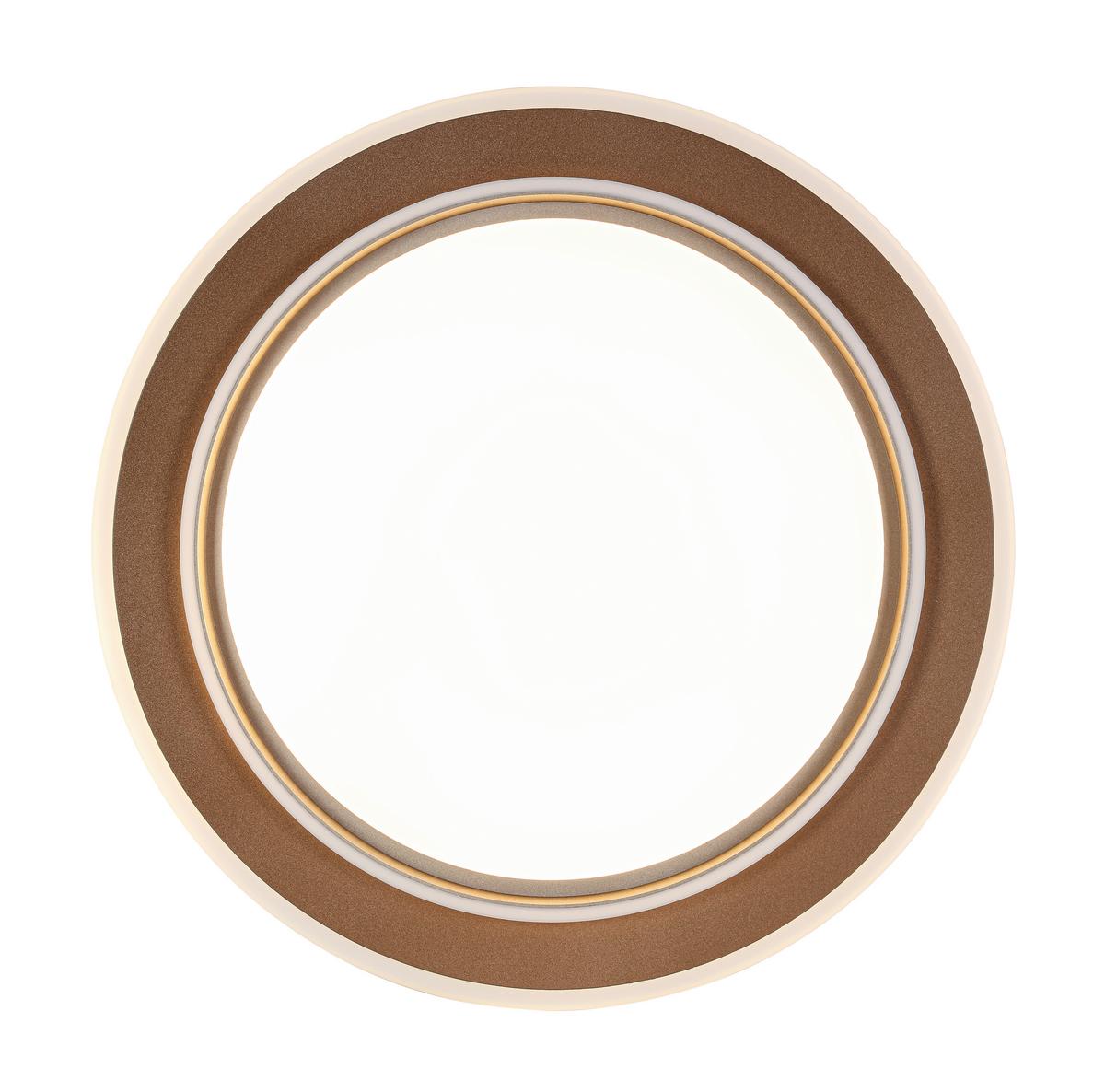 LED-Deckenleuchte Prol Weiß/Cappuccino max. 24 Watt - Champagner/Weiß, MODERN, Kunststoff/Metall (46/5,5cm) - Mömax