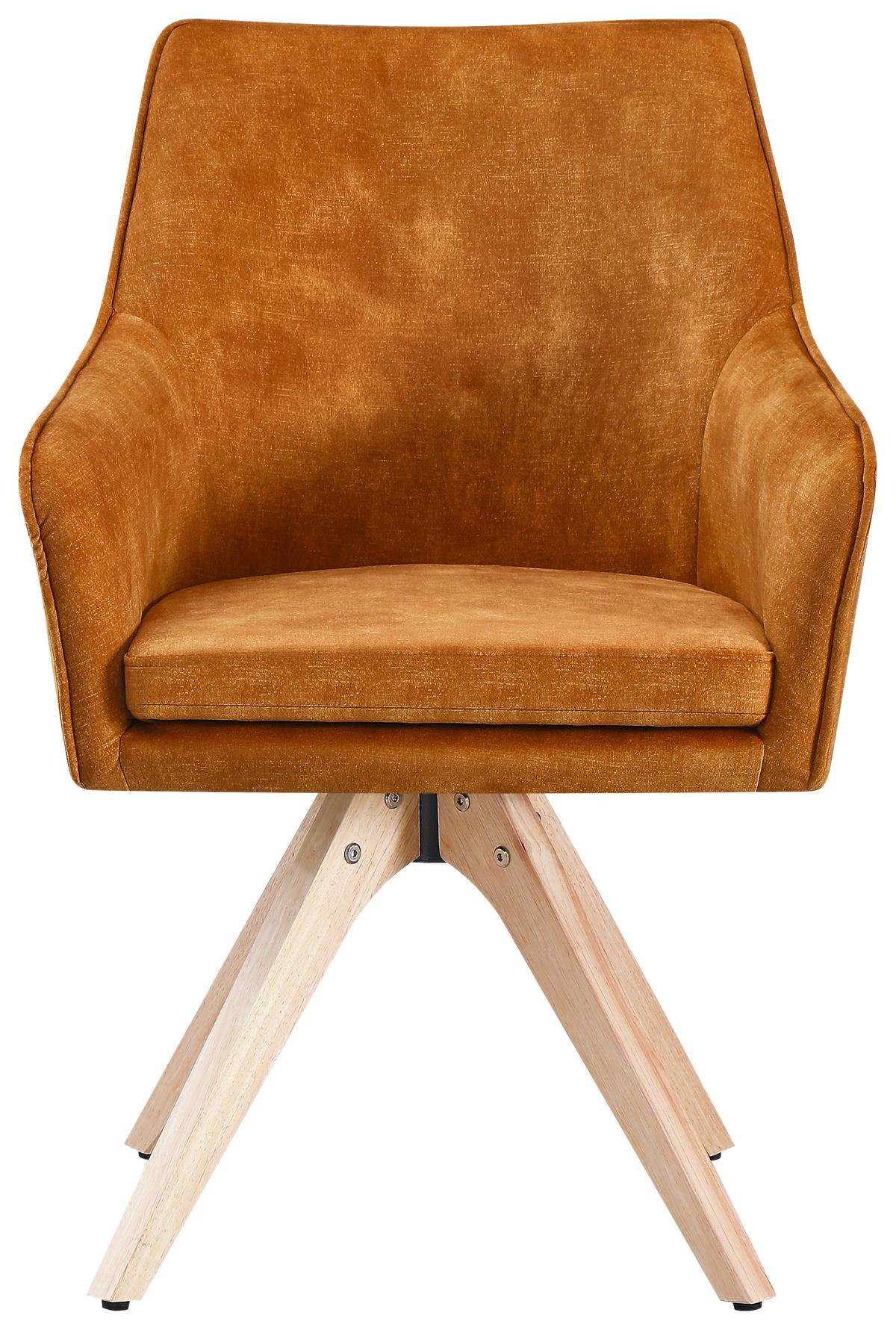 Stol Lisa, Zlata - zlate barve/siva, Konvencionalno, tekstil/les (62/83/63cm)
