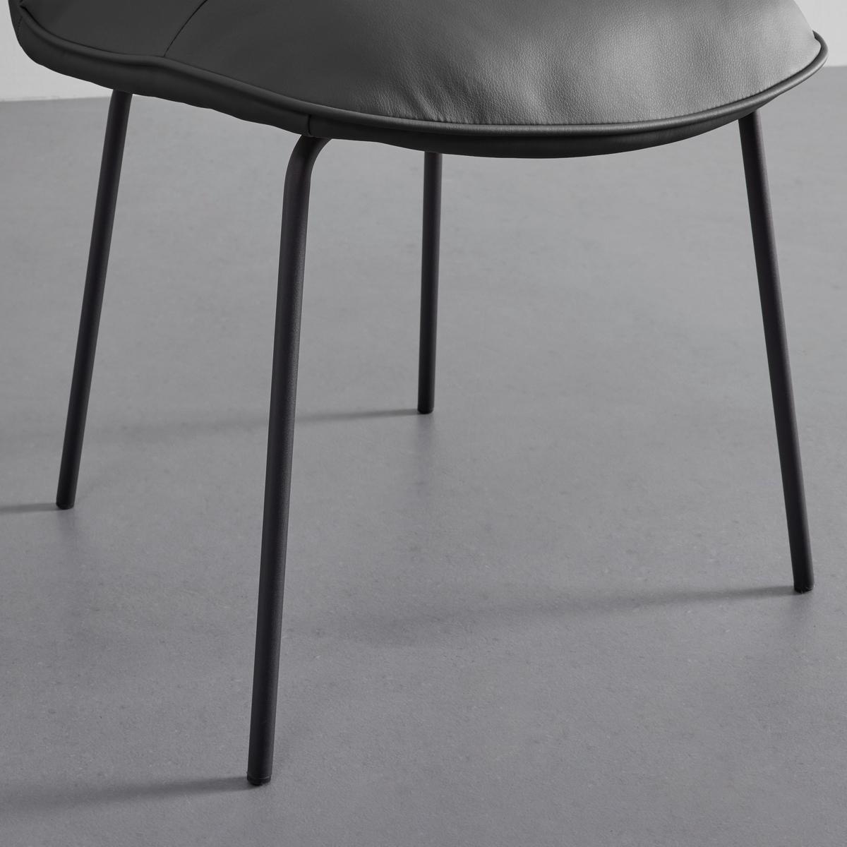 KRZESŁO ELLIS - czarny/szary, Modern, metal/drewno (43/80/50cm) - Bessagi Home