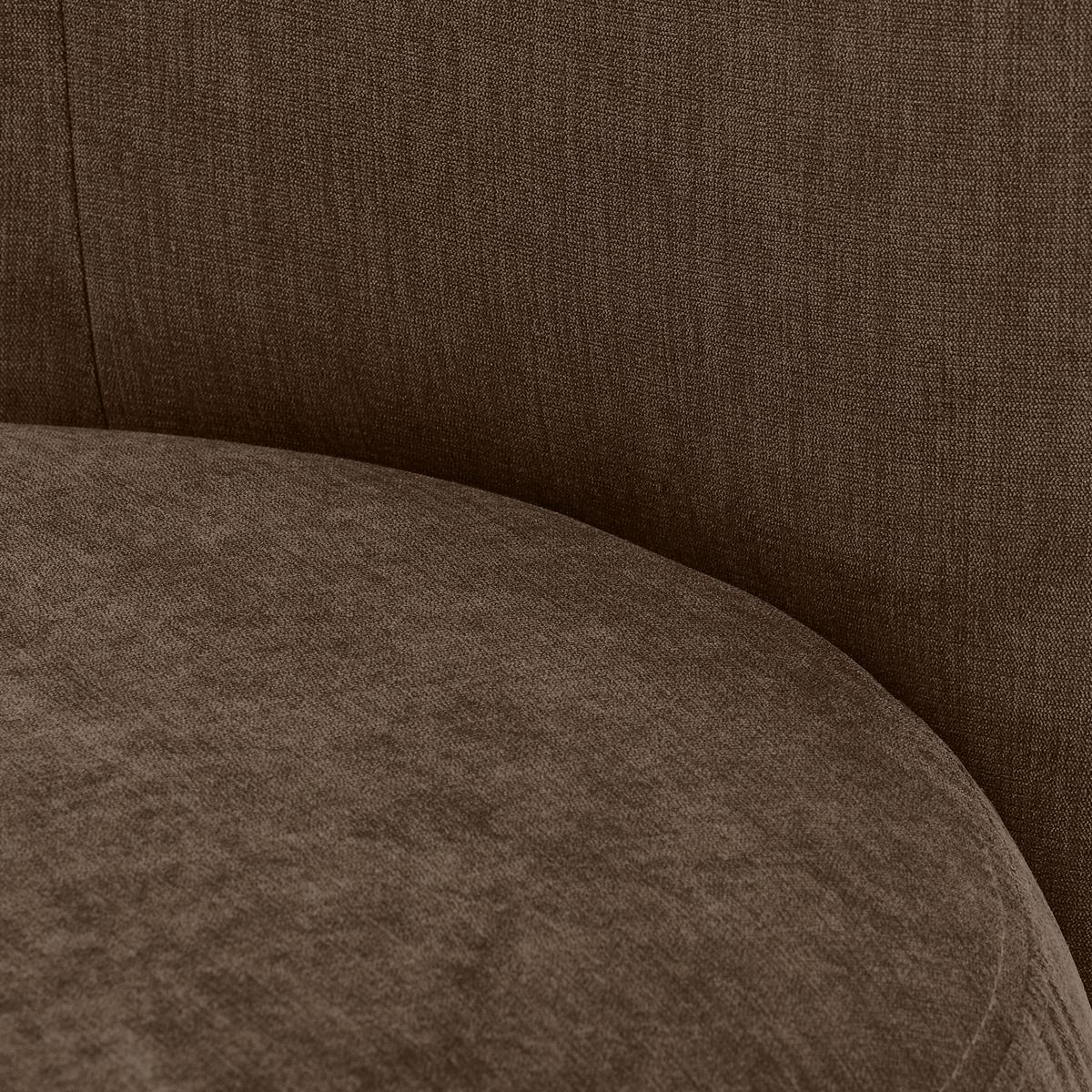 Cocktailsessel Boli Dunkelbrau - Dunkelbraun/Schwarz, Design, Textil/Metall (92/80/84cm) - Livetastic