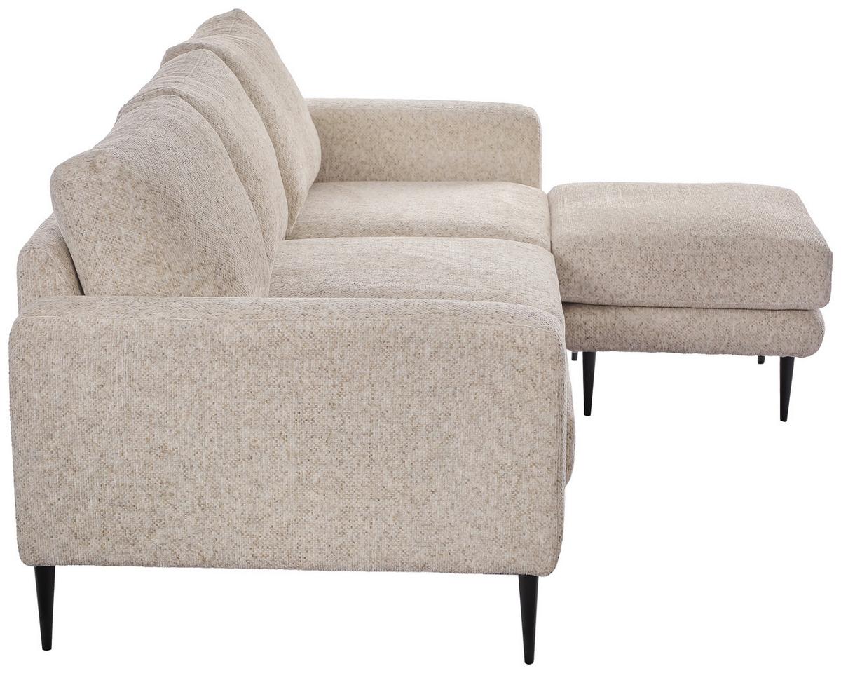 Trosed Parma, Krem - črna/krem barve, Basics, kovina/tekstil (208/83/151cm) - Livetastic