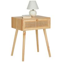 Nachttisch Aus Rattan/esche - Naturfarben, Lifestyle, Holz/Holzwerkstoff (45/58/35cm)