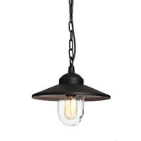 Kültéri Függőlámpa Klampenborg8-Bk - fekete, Konventionell, üveg/fém (27.5/26cm) - Elstead Lighting