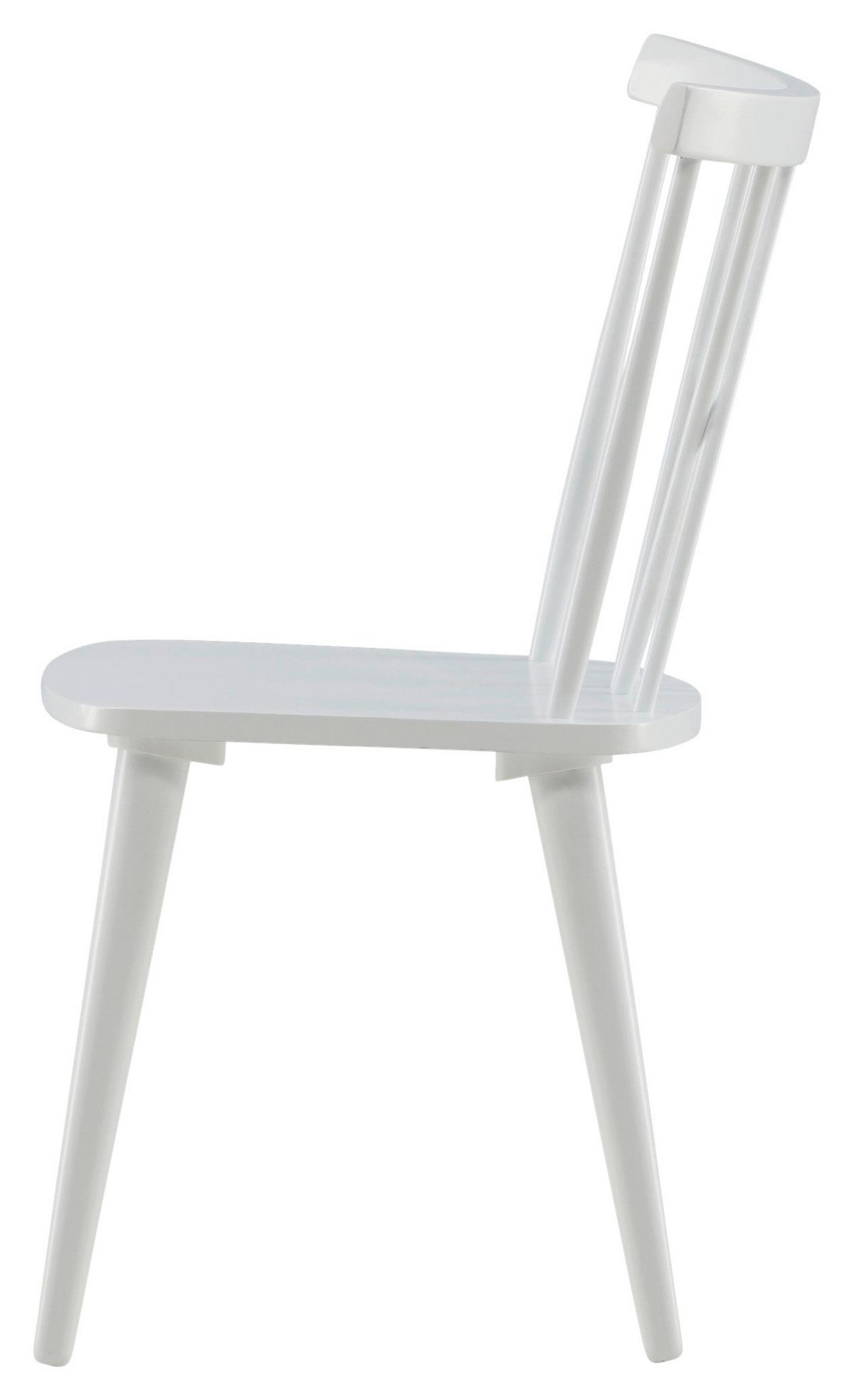 STUHL-SET MARIETTE - Weiß, Design, Holz (53.5/86/50cm) - Livetastic