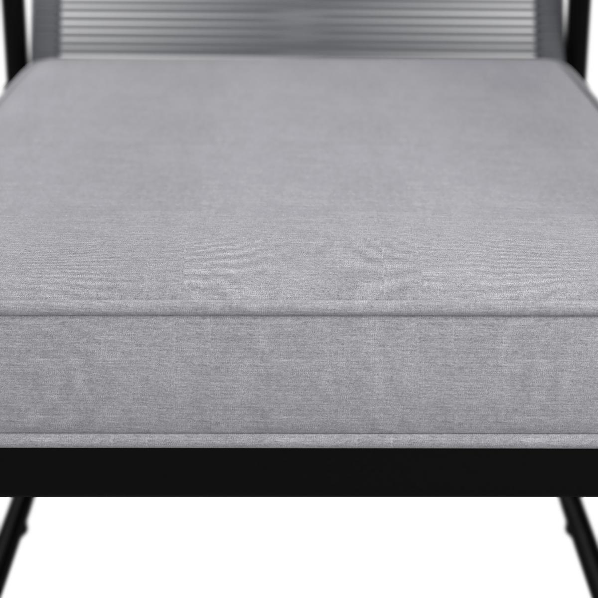 Kerti Karosszék Szett Párnával Momo 2db/szett - világosszürke/natúr színű, Modern, műanyag/textil (57/82/64cm) - Bessagi Garden