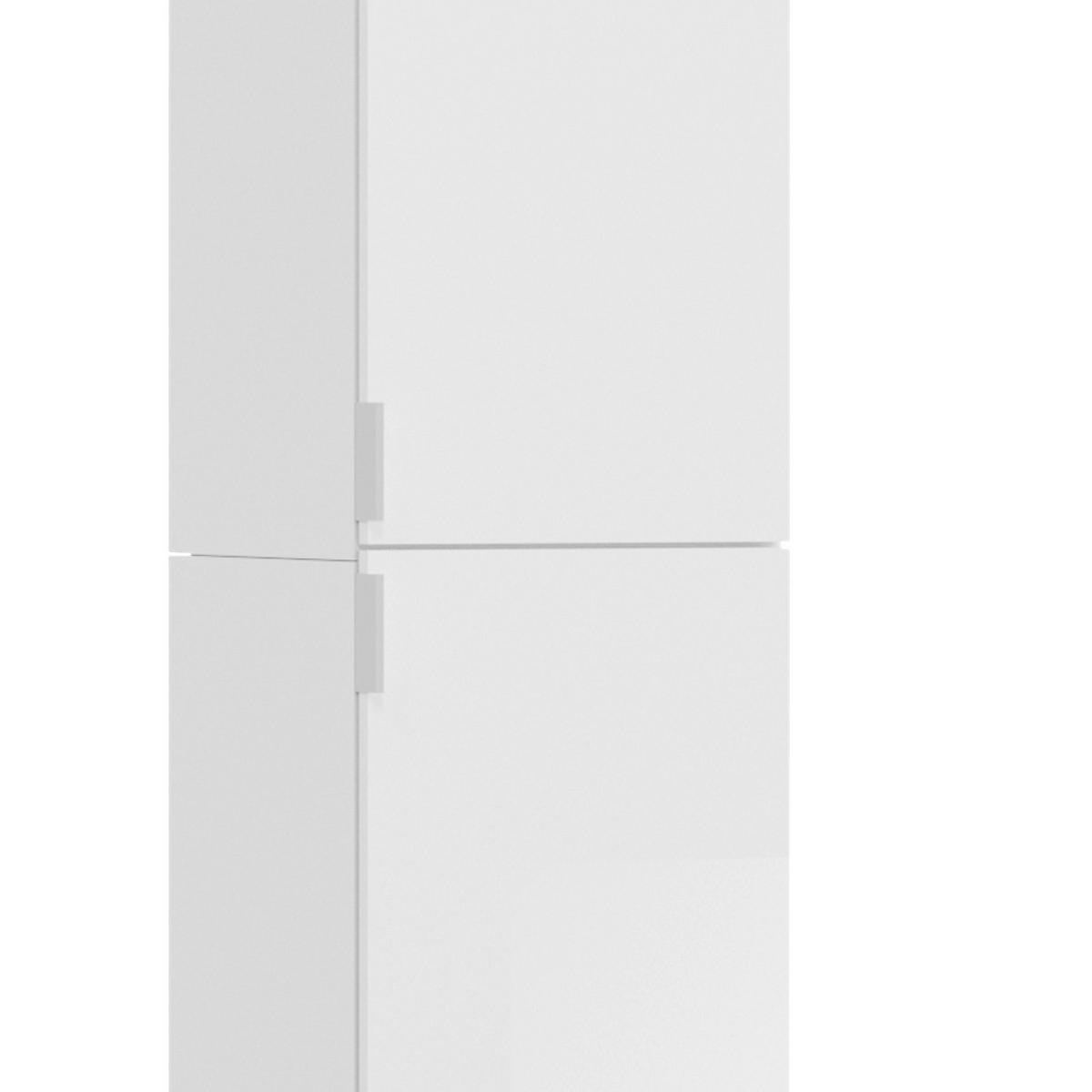 Večnamenska Omara Projekt X - barve kroma/črna, Moderno, kovina/leseni material (32,5/193/37cm) - MID.YOU