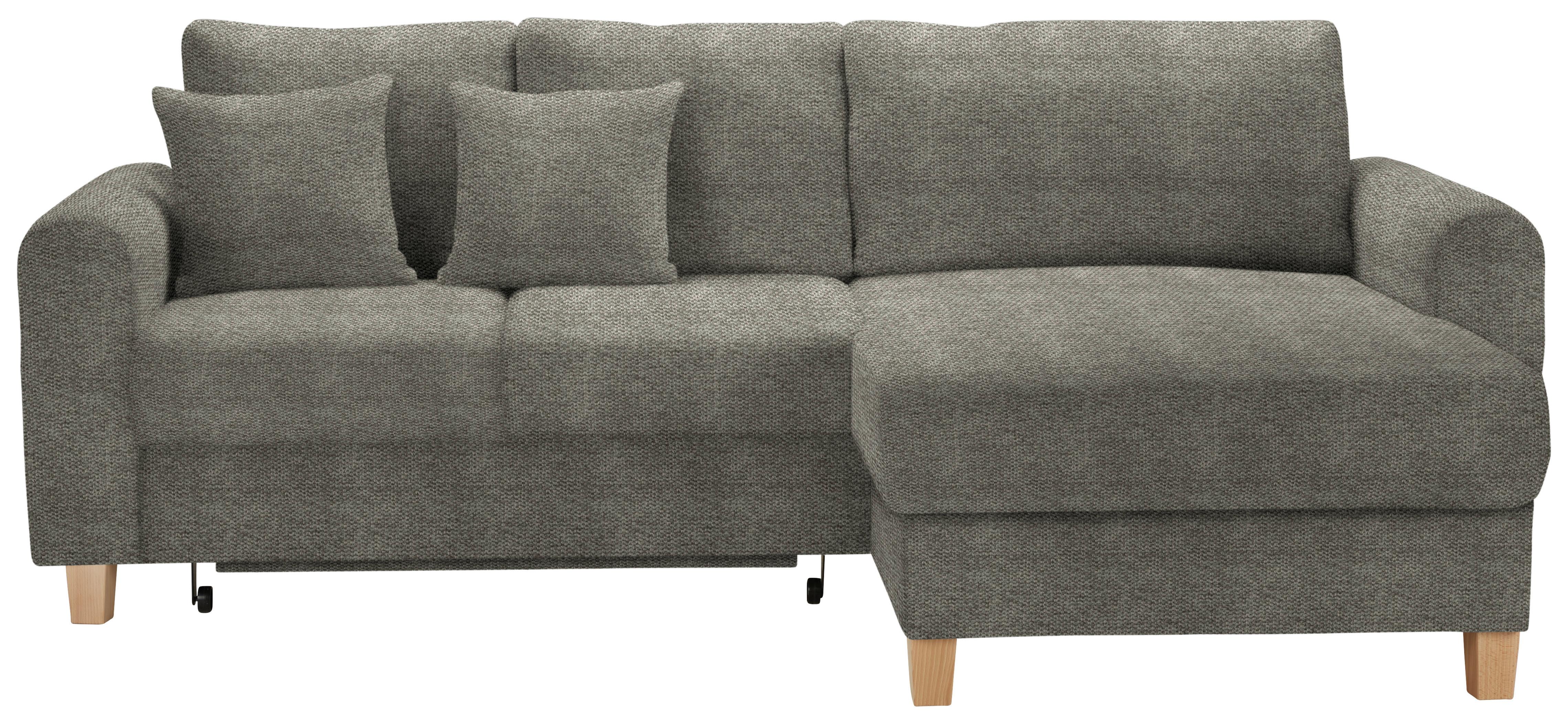 Wohnlandschaft Lille Taupe - Taupe/Hellbraun, MODERN, Holz/Textil (232/110cm) - Mömax
