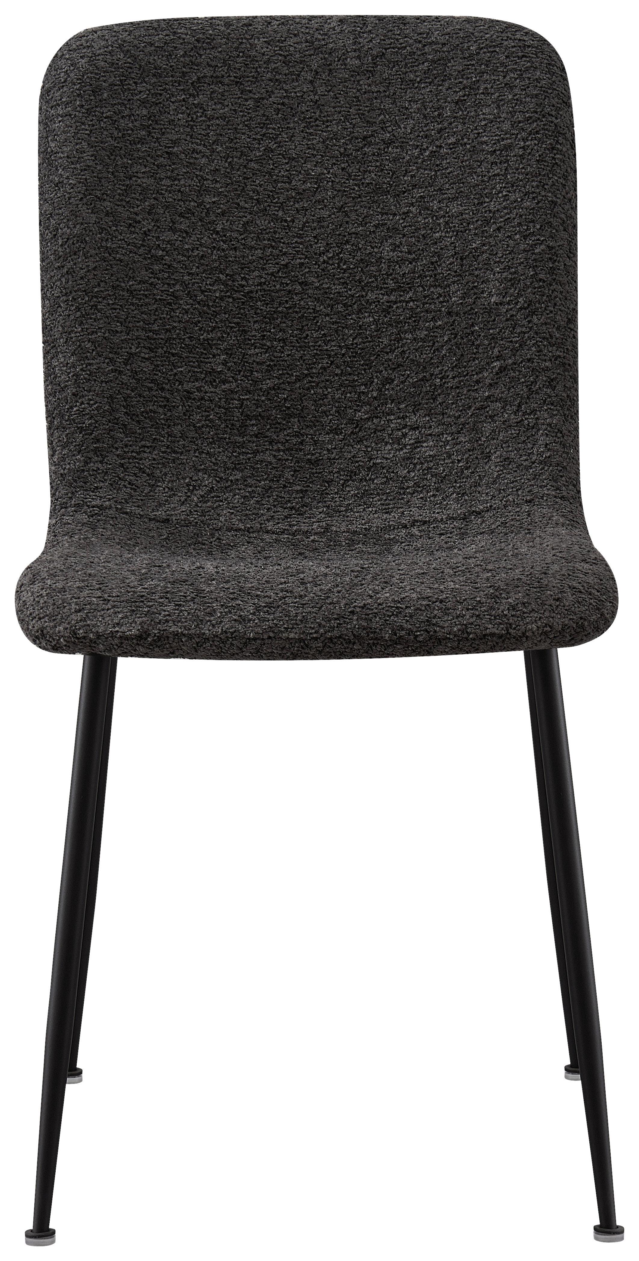 Stol Mila - temno siva/siva, Moderno, kovina/tekstil (43/82/57cm) - Mömax