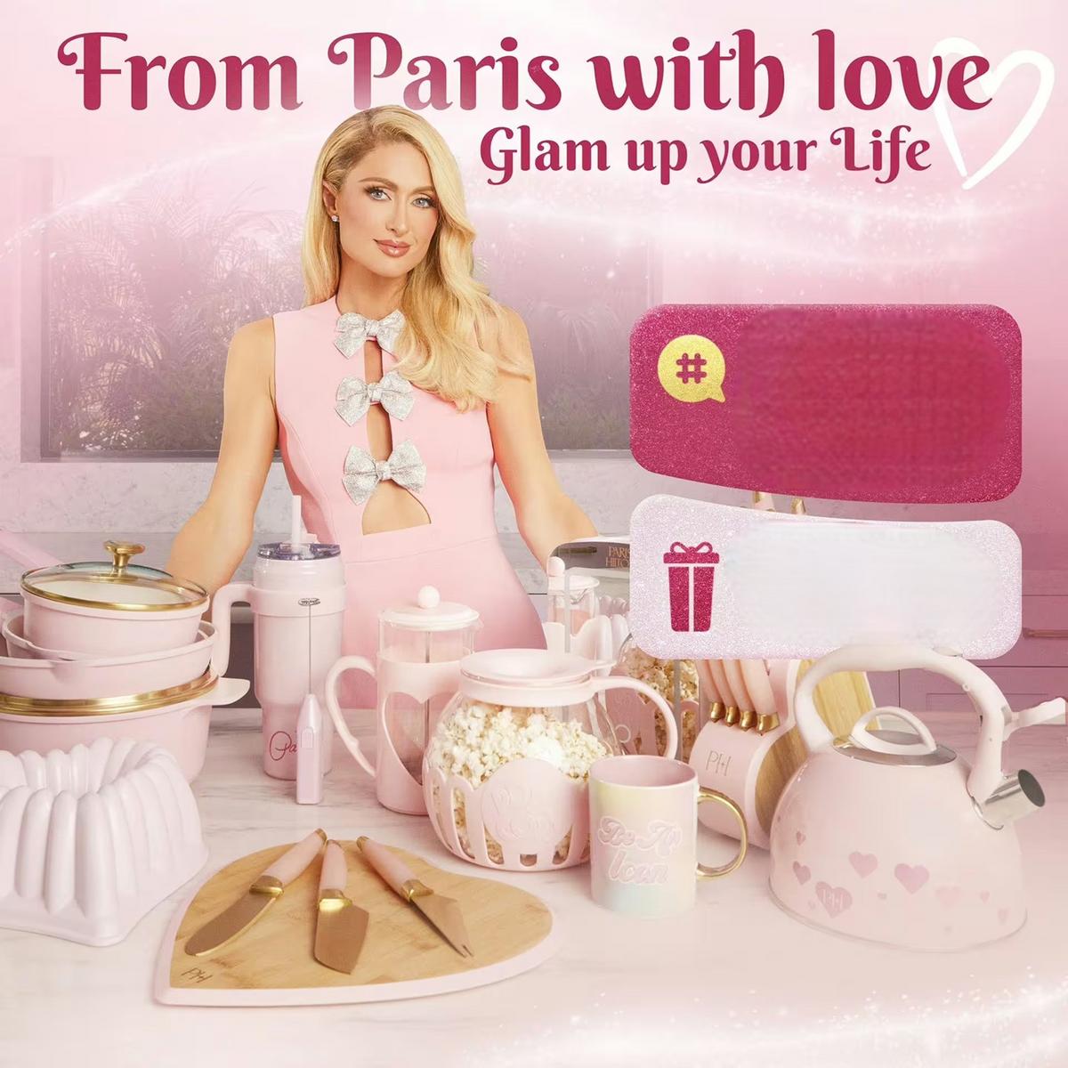 Deska Za Rezanje Paris Hilton, 4-Delni Set - Design (29/36/4.5cm) - Paris Hilton