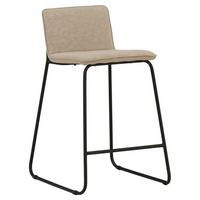 BARHOCKER-SET BISBEE - Beige/Schwarz, Design, Textil/Metall (41/84/50cm) - Livetastic