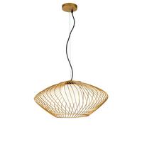 PENDELLEUCHTE PLEC - Weiss/Goldfarben, Trend, Glas/Metall (52/24cm) - MAYTONI
