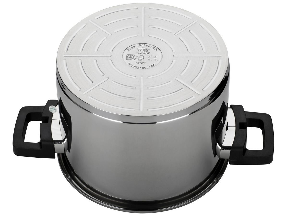 Lonec Na Pritisk Easy Click - barve nerjavečega jekla, Basics, kovina (22cm) - GSW