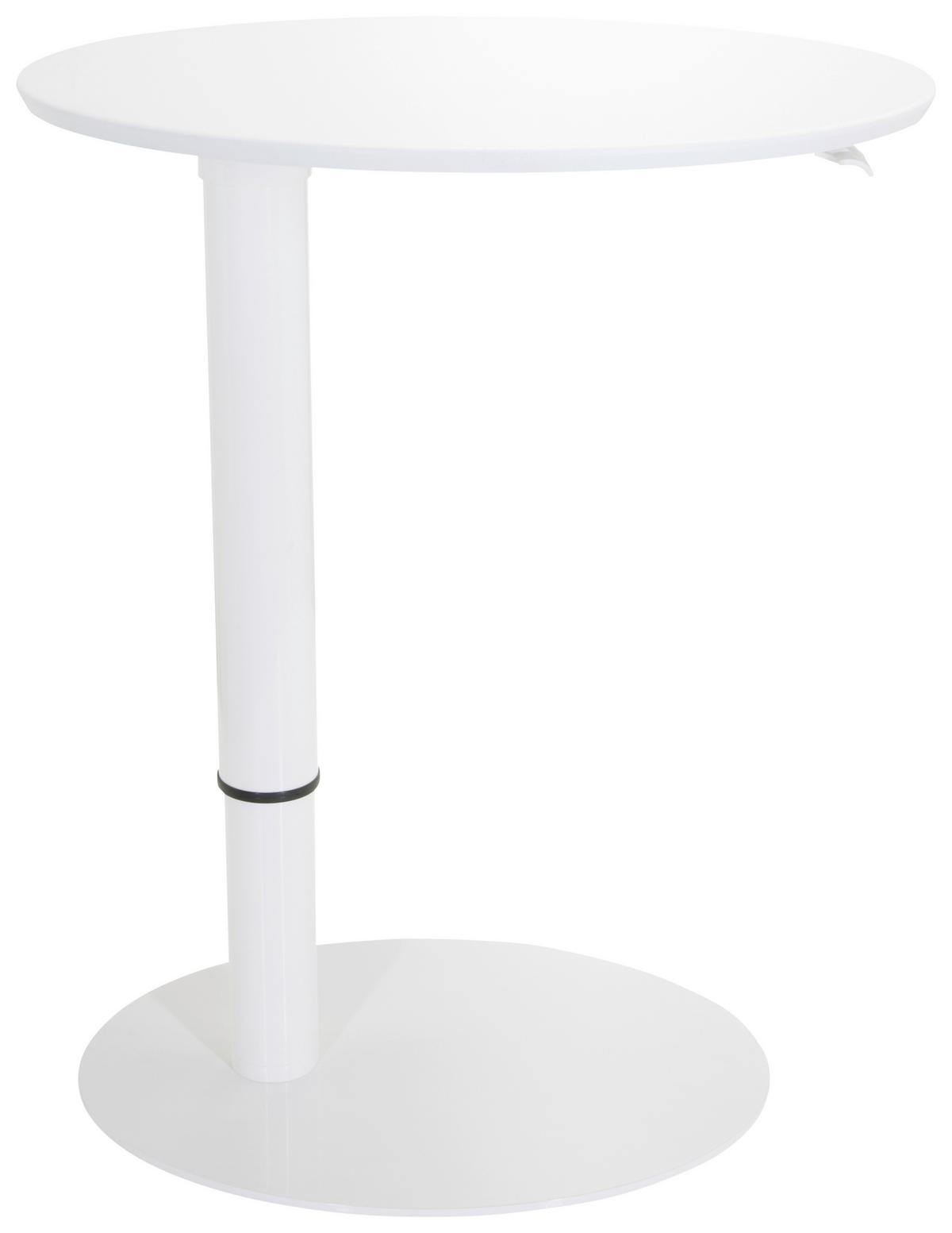 Dvižna Miza Stand Iii, Bela - bela, Basics, kovina/leseni material (90/50/64cm) - MID.YOU
