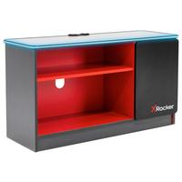 TV-Element Carbon-Tek ca. 101,3x55,1x36,3cm Schwarz/Rot - Rot/Schwarz, MODERN, Holzwerkstoff (101,3/55,1/36,3cm) - X Rocker