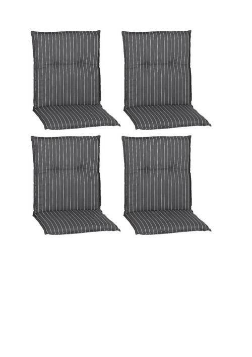 Sedežna Blazina Belm, 4-Delni Set, Siva - siva/bela, Basics, tekstil (100/50/6cm)
