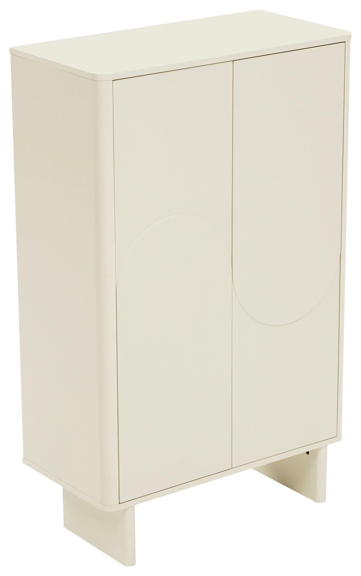 KOMODA WYSOKA HARMONY - kaszmir, Design, materiał drewnopochodny (80/130/40cm) - Xora