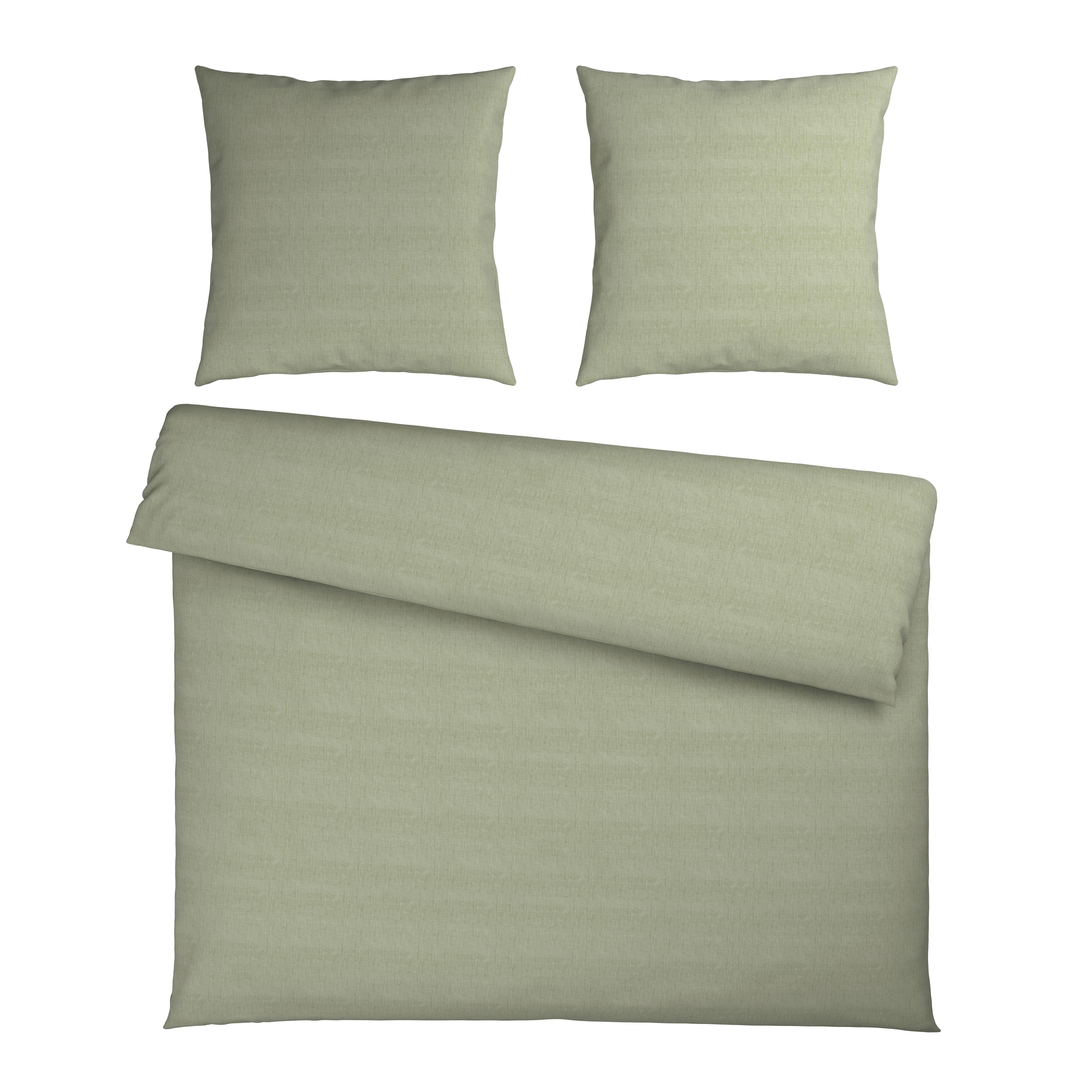 Bettwäsche Ty XXL Salbeigrün ca. 200x200cm - Salbeigrün, Textil (200/200cm) - Mömax