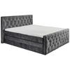 Boxspringbett Cashfield 8 ca. 180x200 cm Anthrazit - Anthrazit/Schwarz, MODERN, Holzwerkstoff/Kunststoff (180/200cm) - MID.YOU