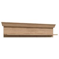 Poliță de perete CANNES - culoare lemn stejar, Romantik / Landhaus, plastic/metal (143/33/23cm) - Premium Living