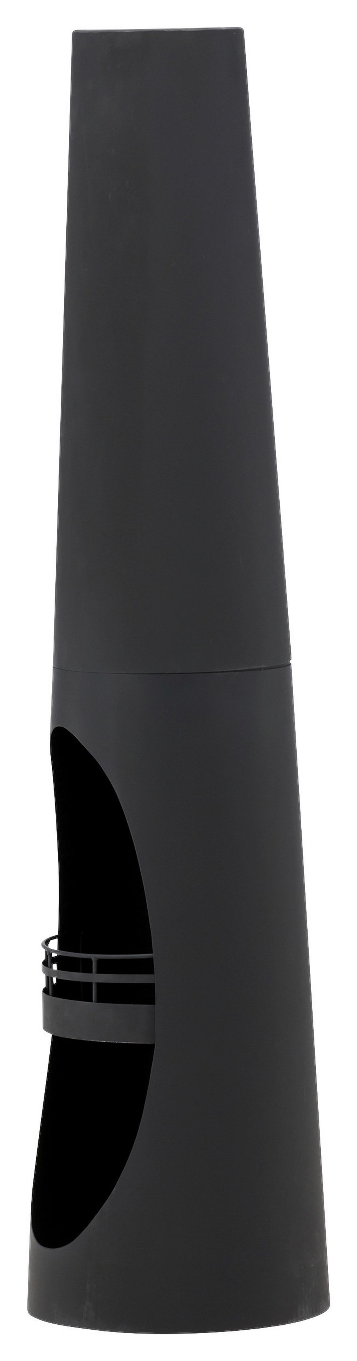 Feuerstelle Bastian ca. 33x135x33 cm Schwarz - Schwarz, KONVENTIONELL, Metall (33/135/33cm) - Gardenson