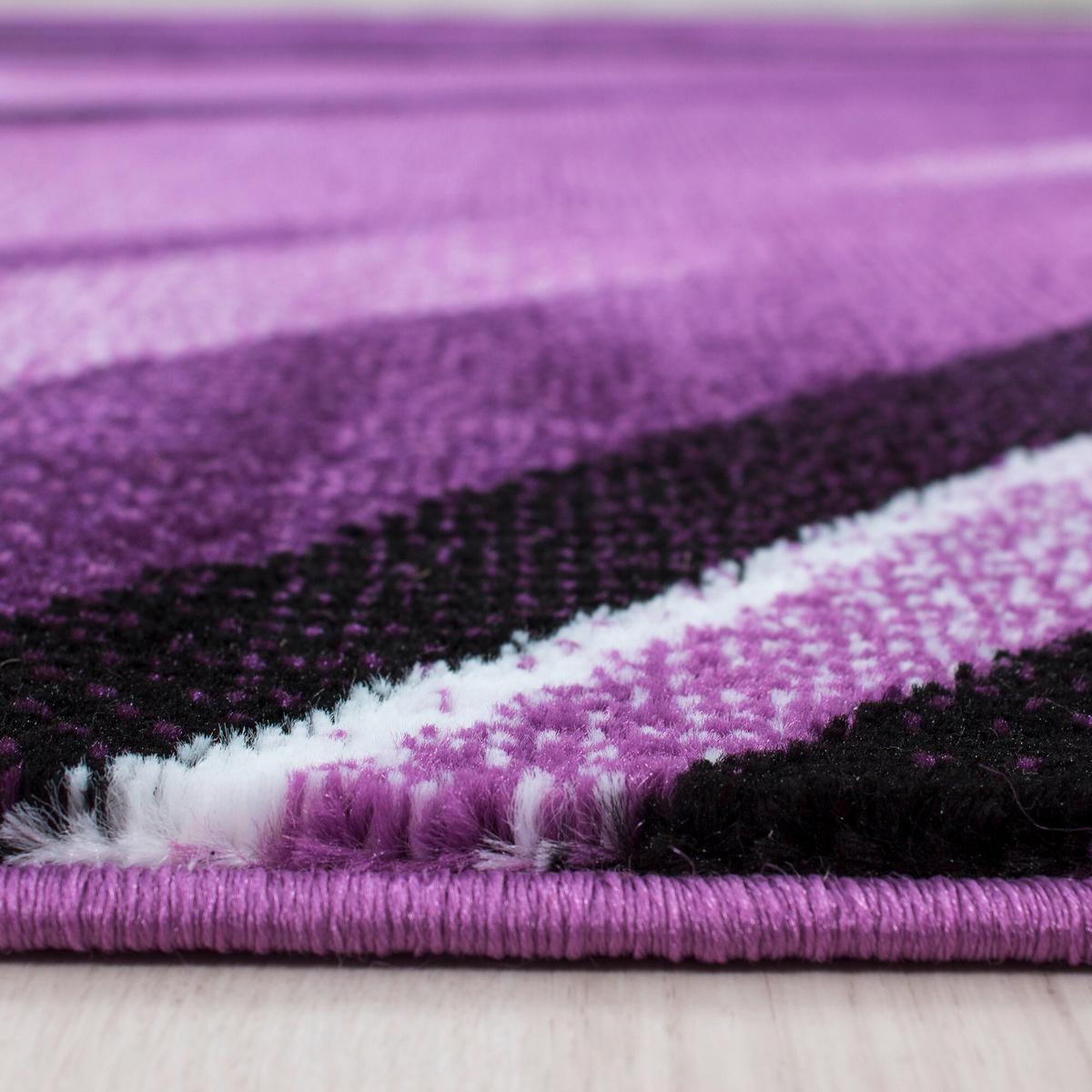 Flachwebeteppich Parma Lila ca. 280x370cm - Violett/Schwarz, Design, Textil (280/370cm) - Novel